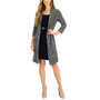3/4-sleeve Belted Jacket Dress