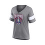Women's Branded Heathered Gray Colorado Avalanche 2022 Stanley Cup Champions Banner V-Neck Triblend T-shirt