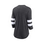 Women's Branded Heathered Charcoal Minnesota Vikings Primary Logo 3/4 Sleeve Scoop Neck T-shirt