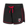 Women's Black Wisconsin Badgers Lil Sebastian Tri-Blend Shorts