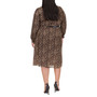 Plus Size Kate Animal-Print Belted Dress