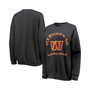 Women's Heathered Charcoal Washington Commanders Oversized Fleece Pullover Sweatshirt
