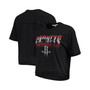 Women's Black Houston Rockets Gradient Crop Top