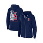 Women's Navy St. Louis Cardinals Sponge Fleece Full-Zip Hoodie