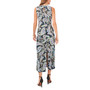 Sleeveless Keyhole Back Maxi with Vent Dress