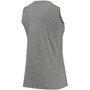 Women's Heathered Gray Arkansas Razorbacks Relaxed Henley Tri-Blend V-Neck Tank Top