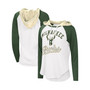 Women's White Milwaukee Bucks MVP Raglan Hoodie Long Sleeve T-shirt