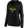 Plus Size Black Pittsburgh Pirates Core High Class Crossover Pullover Hoodie