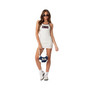 Women's 80'S Girl Ribbed Mini Dress