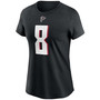 Women's Kyle Pitts Black Atlanta Falcons 2021 NFL Draft First Round Pick Player Name Number T-shirt