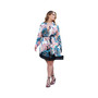 Women's Plus size Fringe Mini Wrap Dress