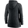 Women's Heathered Black Pittsburgh Pirates Wordmark Gym Vintage-Like Raglan Full-Zip Hoodie