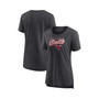 Women's Branded Heathered Charcoal Chicago Bulls True Classics Tri-Blend T-shirt