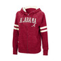 Women's Crimson Alabama Crimson Tide Speckle Fleece Raglan Full-Zip Hoodie
