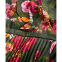 Women's Floral-Print Pleated Ruffled Maxi Dress