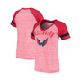 Women's Red Washington Capitals Double Play V-Neck T-shirt