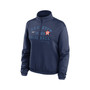 Women's Navy Houston Astros Rewind Splice Half-Zip Sweatshirt