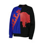 Women's Royal, Black Buffalo Bills Big Face Pullover Sweatshirt
