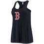Women's Navy Boston Red Sox Front Back Tank Top