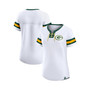 Women's Branded White Green Bay Packers Sunday Best Lace-Up T-shirt