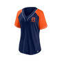Women's Branded Navy Detroit Tigers Ultimate Style Raglan V-Neck T-shirt