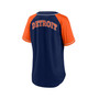 Women's Branded Navy Detroit Tigers Ultimate Style Raglan V-Neck T-shirt