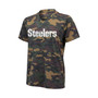 Women's T.J. Watt Camo Pittsburgh Steelers Name and Number V-Neck T-shirt