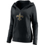 Women's Michael Thomas Black New Orleans Saints Player Icon Name Number Pullover Hoodie