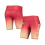Women's Scarlet San Francisco 49ers Gradient Biker Shorts