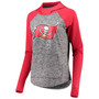 Women's Heathered Gray-Red Tampa Bay Buccaneers Championship Ring Pullover Hoodie