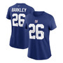 Women's Saquon Barkley Royal New York Giants Name Number T-shirt