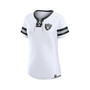 Women's Branded White Las Vegas Raiders Sunday Best Lace-Up T-shirt