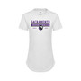 Women's White Sacramento Kings Origins Phoebe Tri-Blend T-shirt