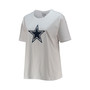 Women's Branded White Dallas Cowboys Plus Size Star Scoop Neck T-shirt