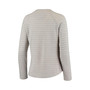 Women's Heathered Gray Illinois Fighting Illini Seaside Striped French Terry Raglan Pullover Sweatshirt
