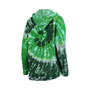Women's Green Oregon Ducks Slow Ride Spiral Tie-Dye Oversized Pullover Hoodie