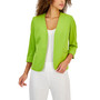 Women's Stretch Crepe Open-Front Roll-Sleeve Jacket