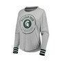 Women's Heathered Gray Michigan State Spartans Andy Long Sleeve T-shirt