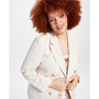 Plus Size Linen Faux-Double-Breasted Blazer, Created for Macy's