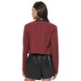 Women's Cropped Open-Front Blazer