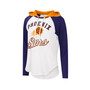 Women's White Phoenix Suns MVP Raglan Hoodie Long Sleeve T-shirt