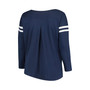 Women's Navy Chicago Bears Plus Size Free Agent Long Sleeve T-shirt