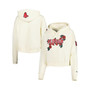Women's Cream Boston Red Sox Roses Pullover Hoodie