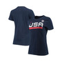 Women's Navy USA Basketball Performance T-shirt