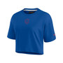 Women's Royal Chicago Cubs Super Soft Short Sleeve Cropped T-shirt