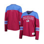 Women's Burgundy Colorado Avalanche Abigail V-Neck Long Sleeve T-shirt