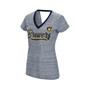 Women's Navy Milwaukee Brewers Halftime Back Wrap Top V-Neck T-shirt