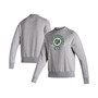 Women's Heathered Gray Miami Hurricanes Vintage-Like Circle Pullover Sweatshirt
