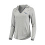 Women's Heathered Gray Seattle Seahawks Warm-Up Tri-Blend Hoodie Long Sleeve V-Neck T-shirt