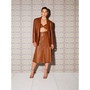 Women's Shoulder Pad Pleather Blazer